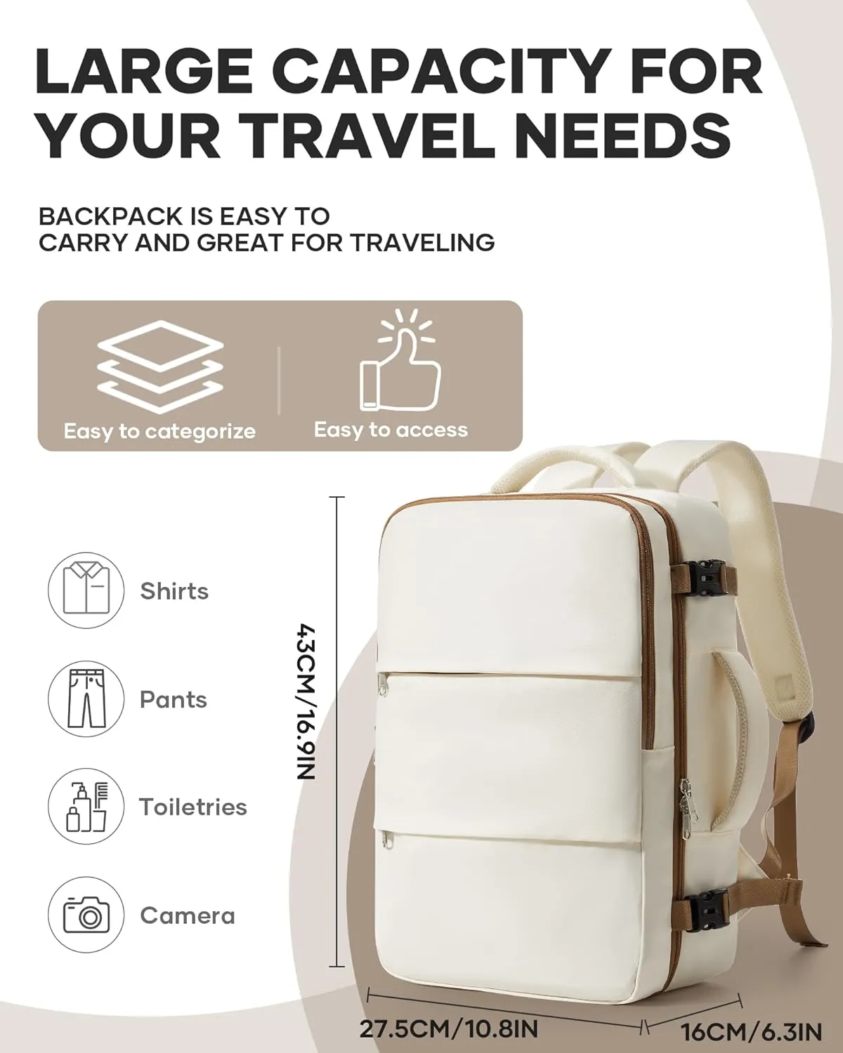 Travel Backpack For Women Men Carry On Backpack For Traveling On Airplanes Personal Item Travel Bag laptop backpacks
