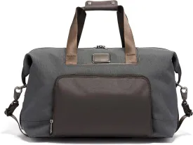 TUMI Alpha Double Expansion Travel Satchel - Business Duffel Bag for Men & Women - Weekend Travel Bag with Shoulder Strap - Anthracite