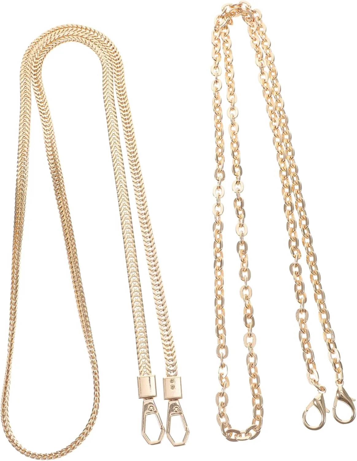 VILLCASE Stylish Purse Shoulder Chain Chain Belt Bag Straps Chain Link The Chain Bag Chain Purse Short Handle