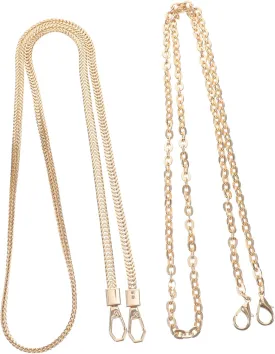 VILLCASE Stylish Purse Shoulder Chain Chain Belt Bag Straps Chain Link The Chain Bag Chain Purse Short Handle