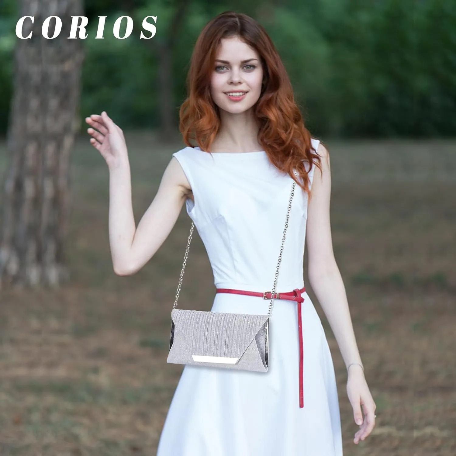 Women Envelope Evening Bag Glitter Sequins Clutch Bag Bridal Wedding Purse Sparkly Shoulder Bag Shiny Handbag
