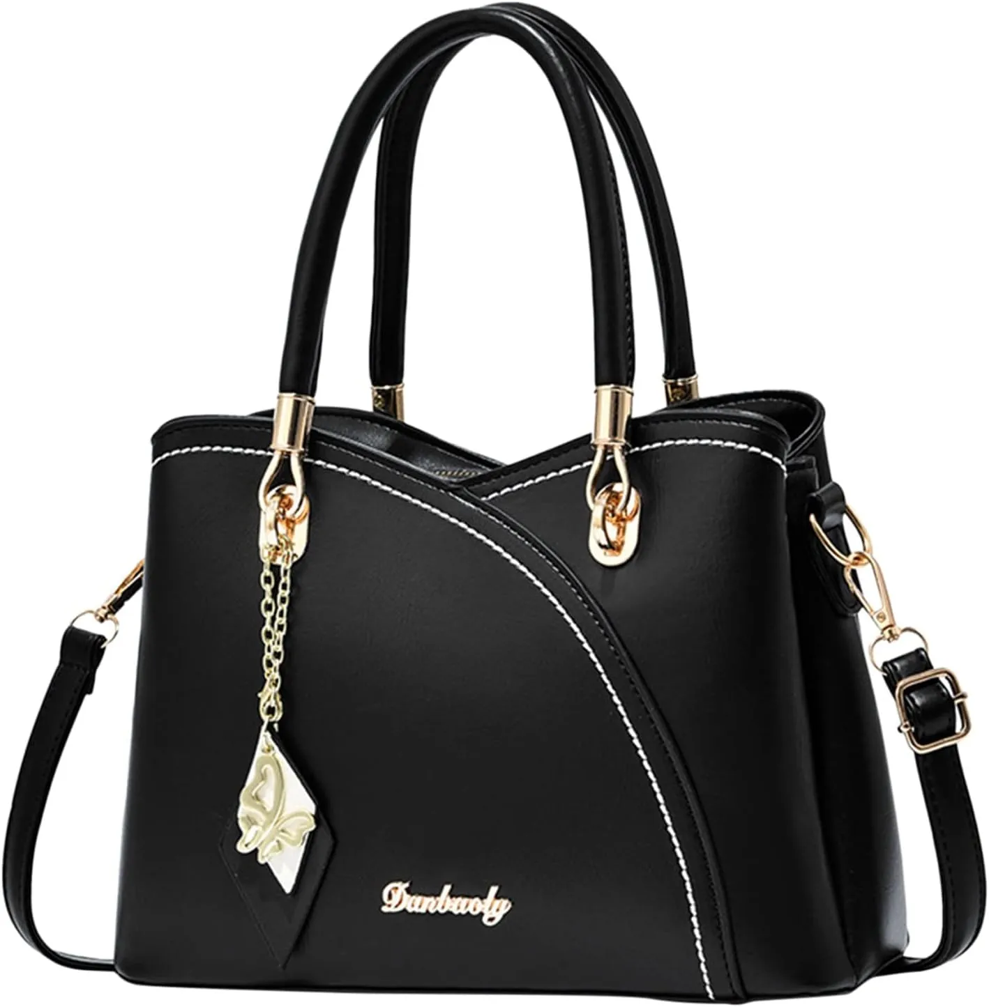 Women Handbag Large Capacity Plaid Contrast Color Middle One Shoulder Messenger Bag Bag Charms for Bags