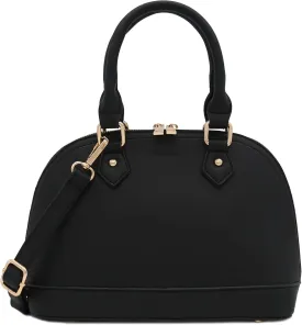 Zip-Around Saffiano Classic Dome Satchel