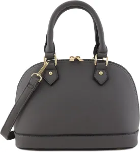 Zip-Around Saffiano Classic Dome Satchel